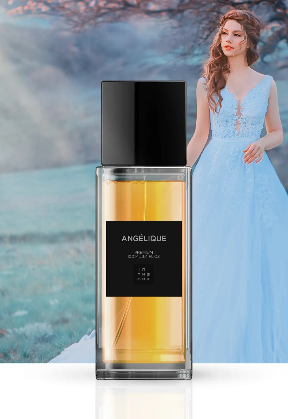 Frasco do perfume Angélique 100ml da In The Box.