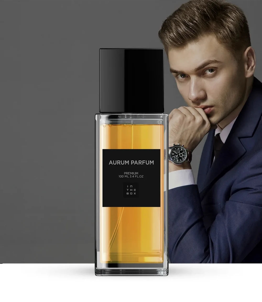Frasco do perfume Aurum Parfum 100ml da In The Box.