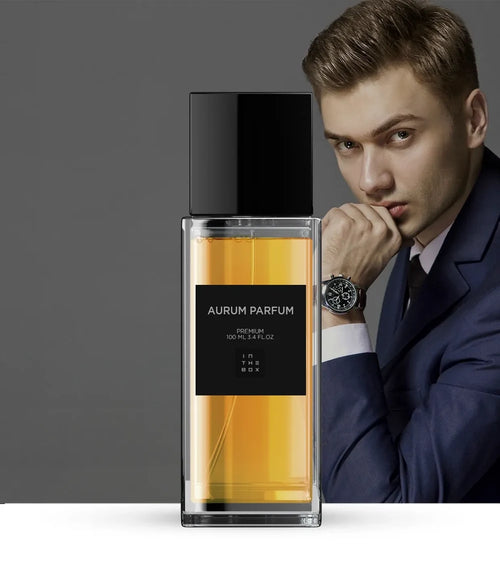 Frasco do perfume Aurum Parfum 100ml da In The Box.