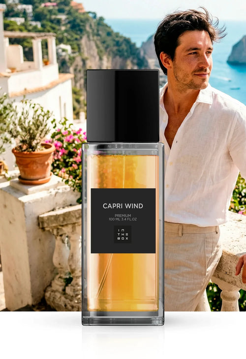 Frasco do perfume Capri Wind 100ml da In The Box.
