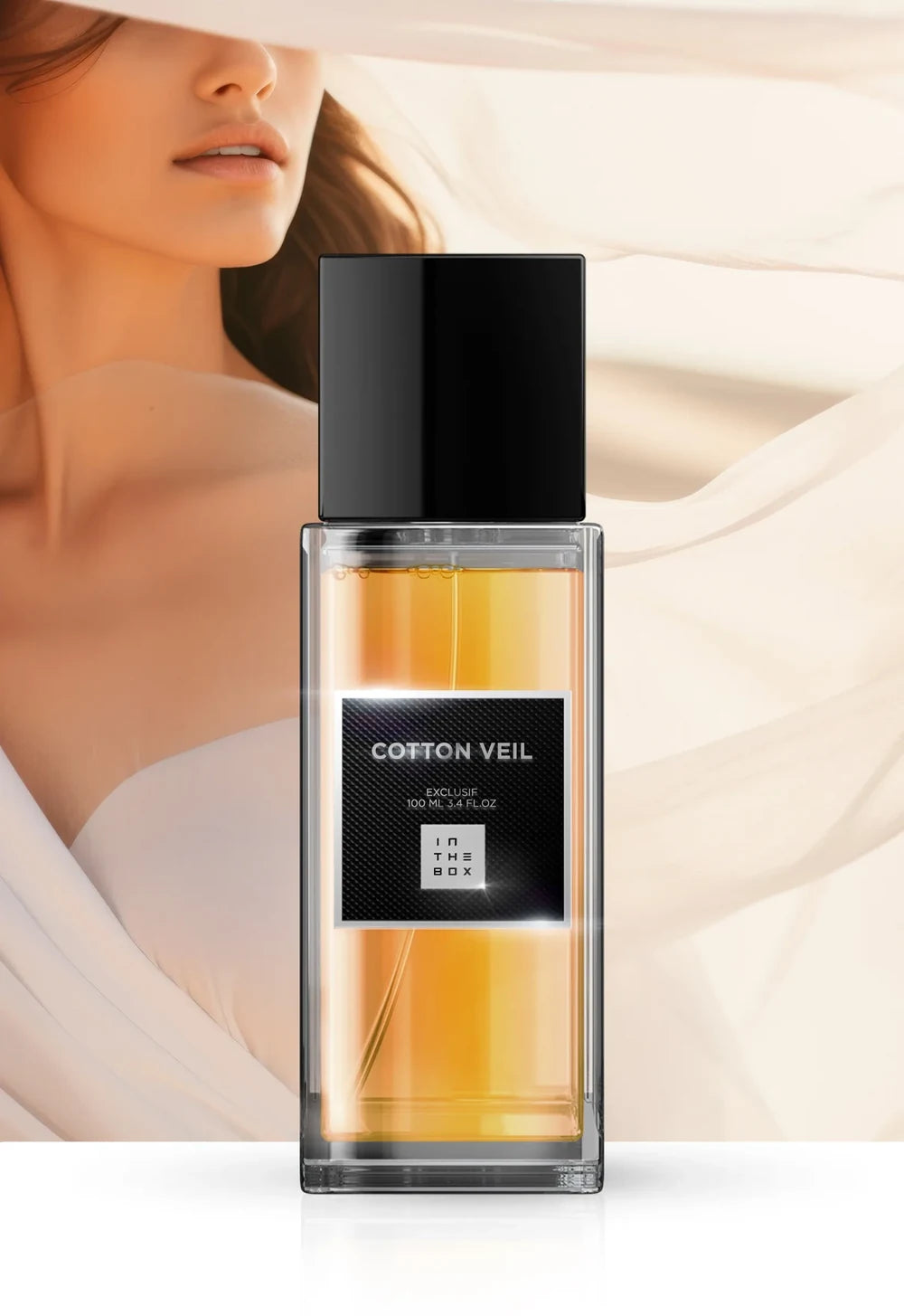Frasco do perfume Cotton Veil 100ml da In The Box.