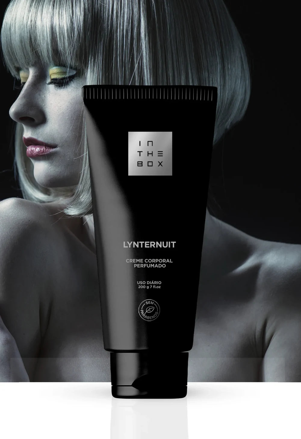 Tubo do creme hidratante desodorante corporal Lynternuit 200g da In The Box.