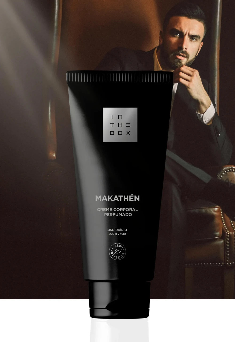 Tubo do creme hidratante desodorante corporal Makathén 200g da In The Box.