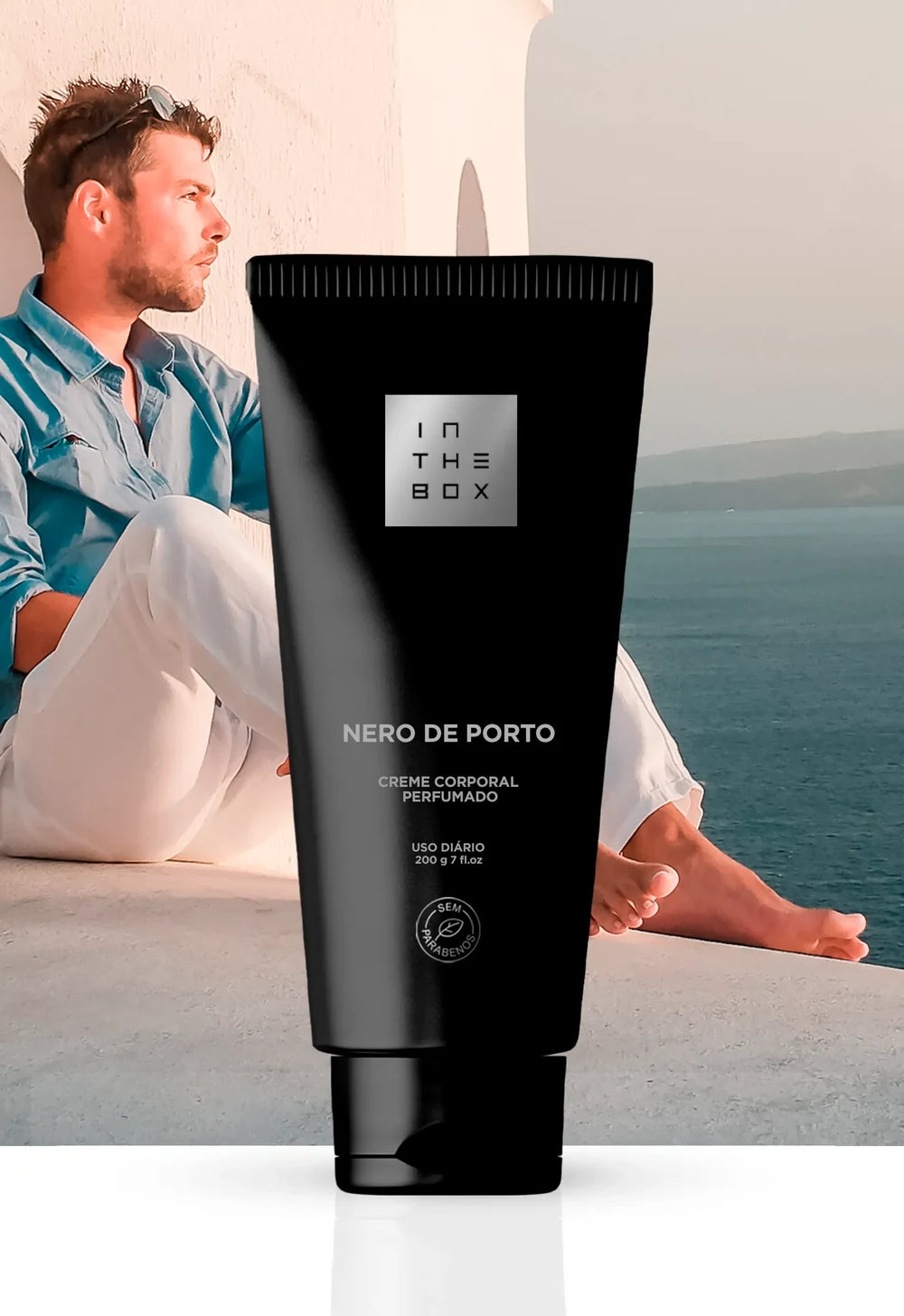 Tubo do creme hidratante desodorante corporal Nero Del Porto 200g da In The Box.