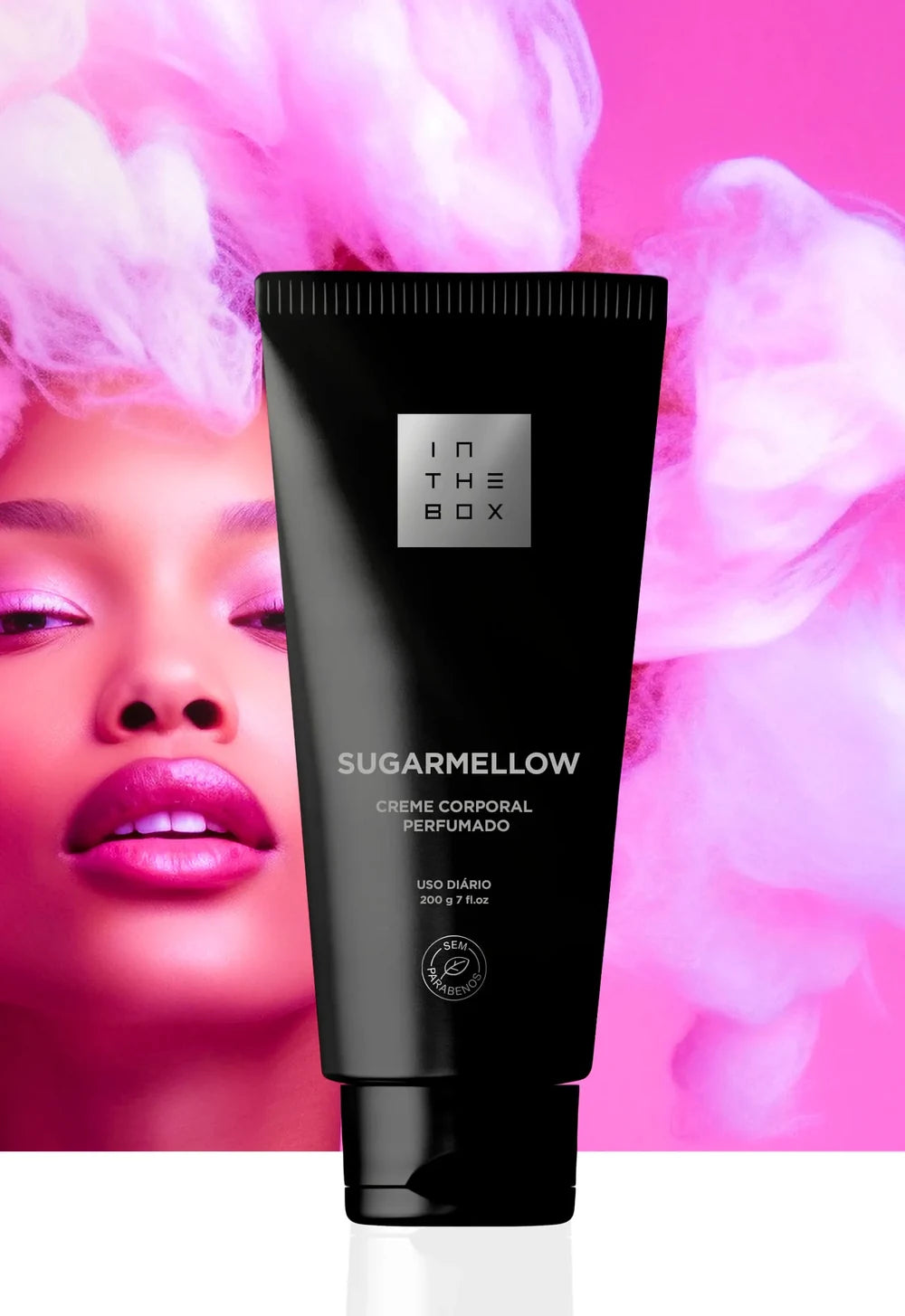 Tubo do creme hidratante desodorante corporal Sugarmellow 200g da In The Box.