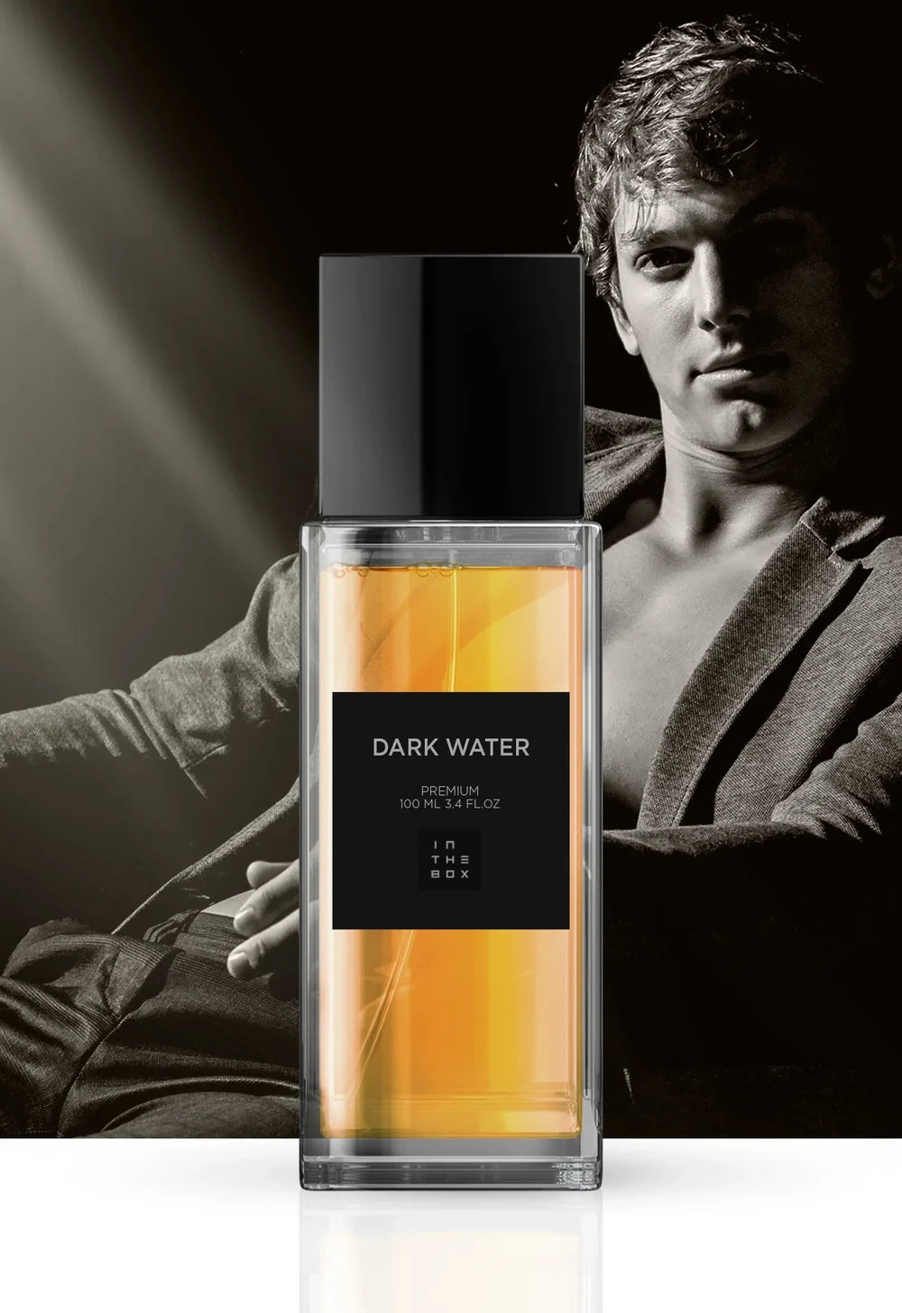 Frasco do perfume Dark Water 100ml da In The Box.