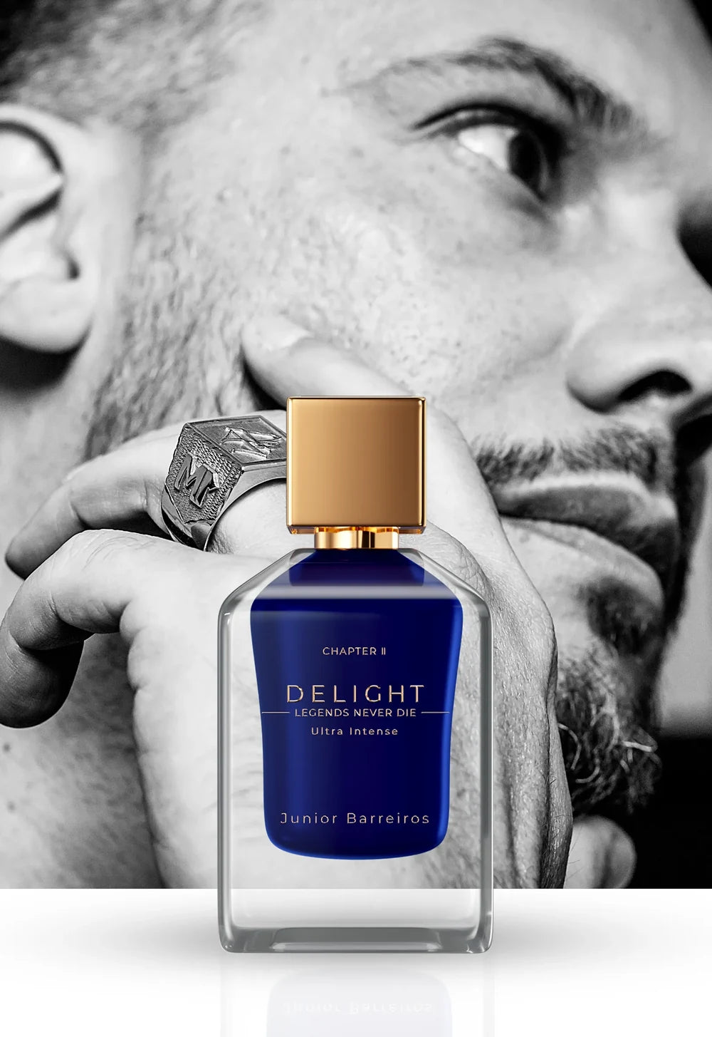 Frasco do perfume Delight Chapter II 75ml da coleção Legends Never Die da In The Box.