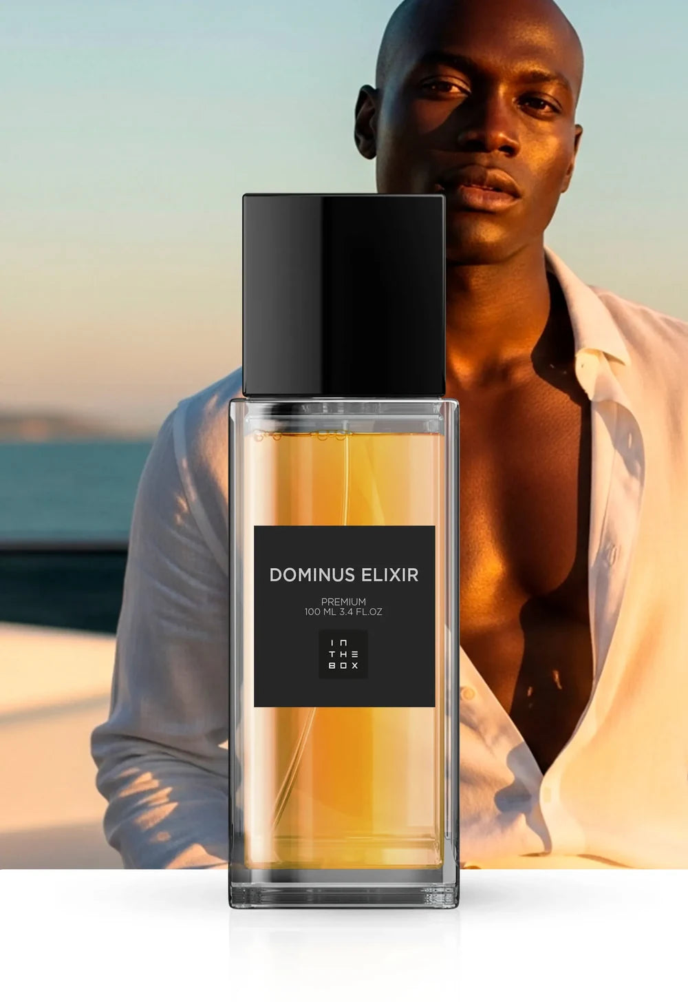 Frasco do perfume Dominus Elixir 100ml da In The Box.