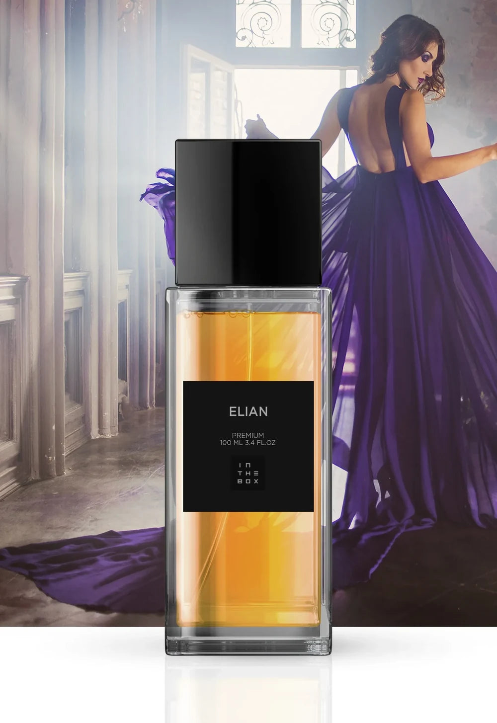 Frasco do perfume Elian 100ml da In The Box.