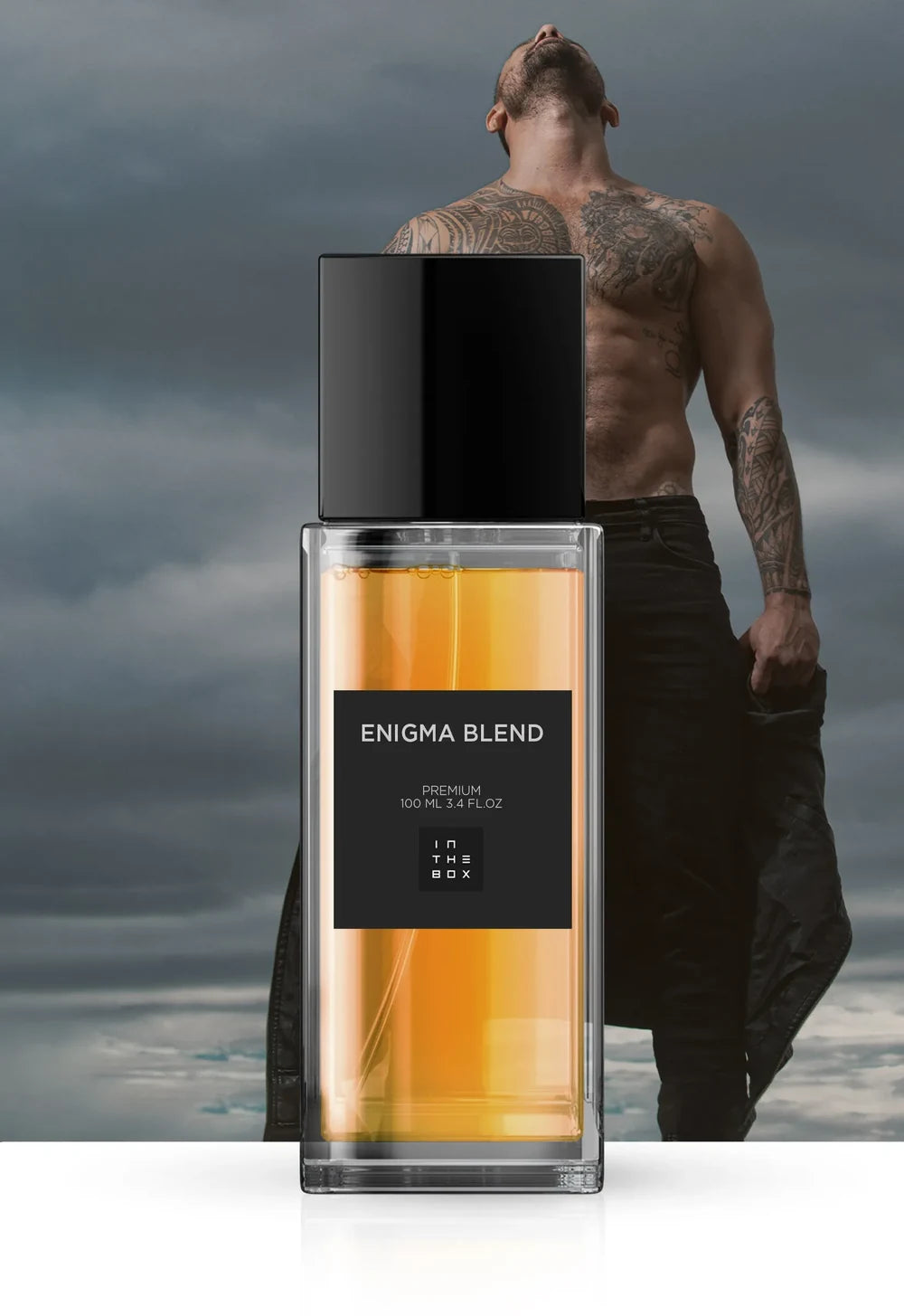 Frasco do perfume Enigma Blend 100ml da In The Box.