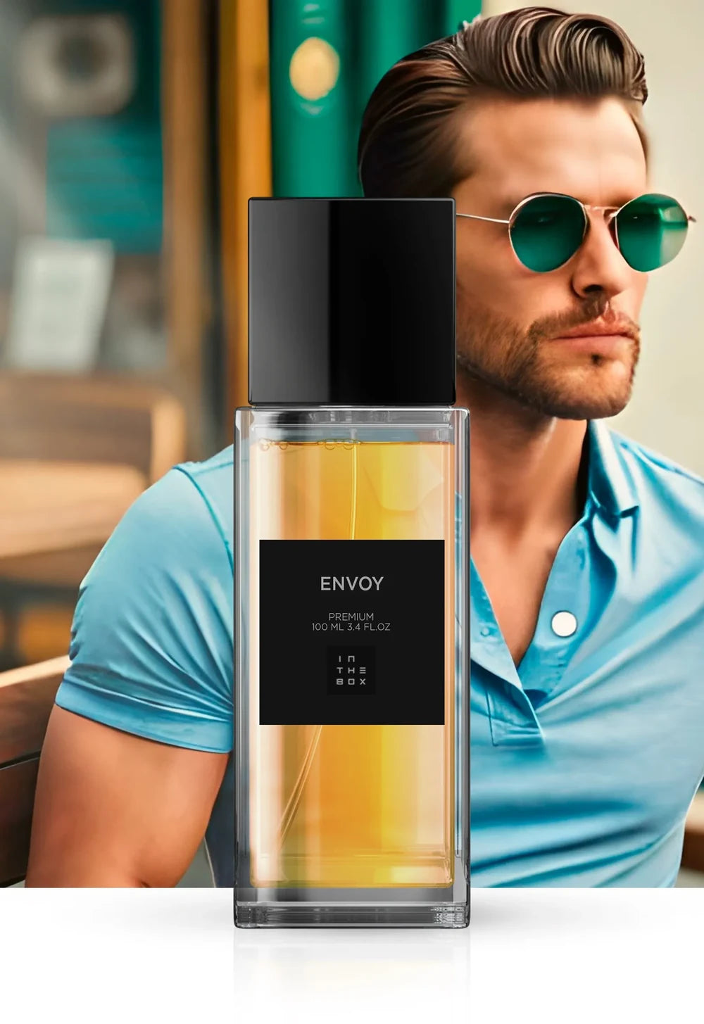 Frasco do perfume Envoy 100ml da In The Box.