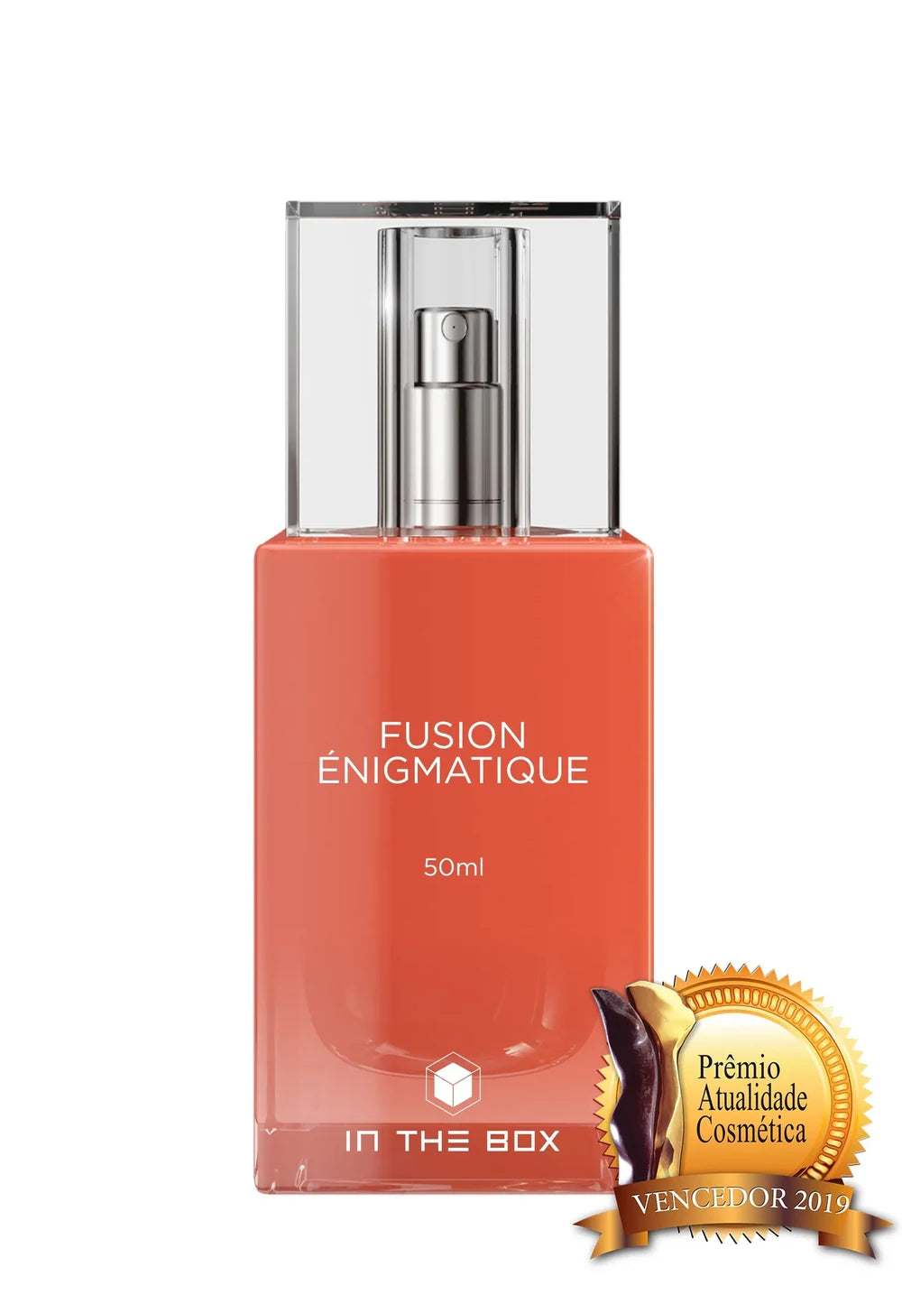 Frasco do perfume Fusion Énigmatique Parfum 50ml da coleção Match of Senses da In The Box.