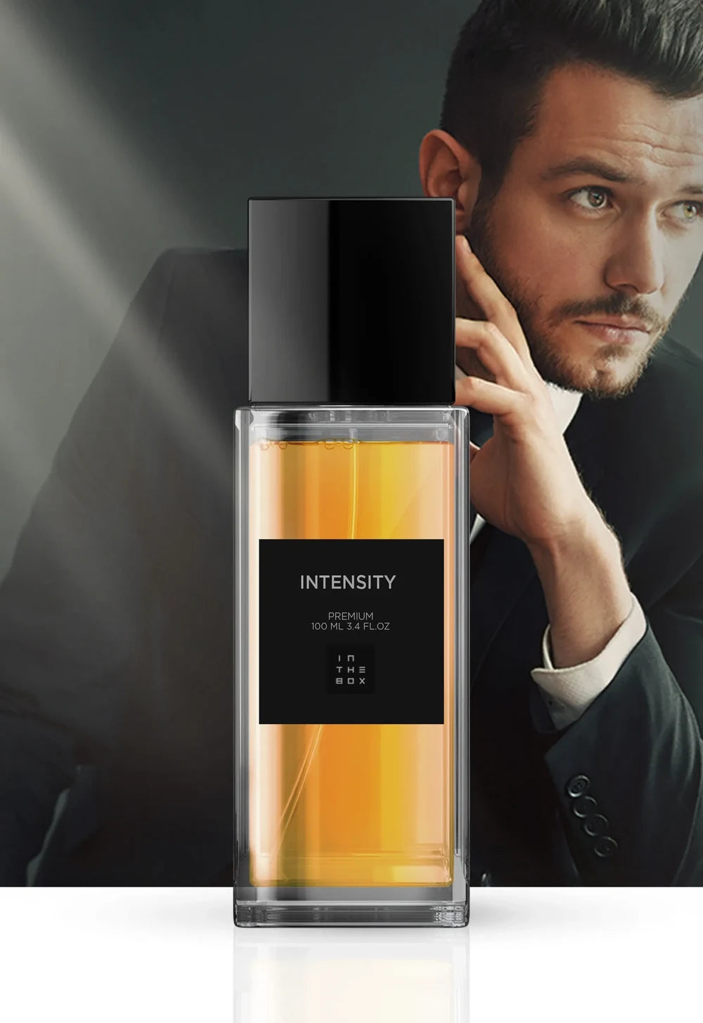 Frasco do perfume Intensity 100ml da In The Box.