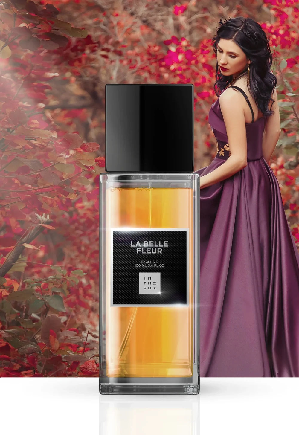 Frasco do perfume La Belle Fleur 100ml da In The Box.