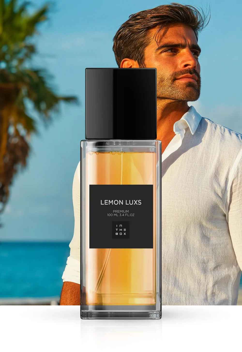 Frasco do perfume Lemon Luxs 100ml da In The Box.