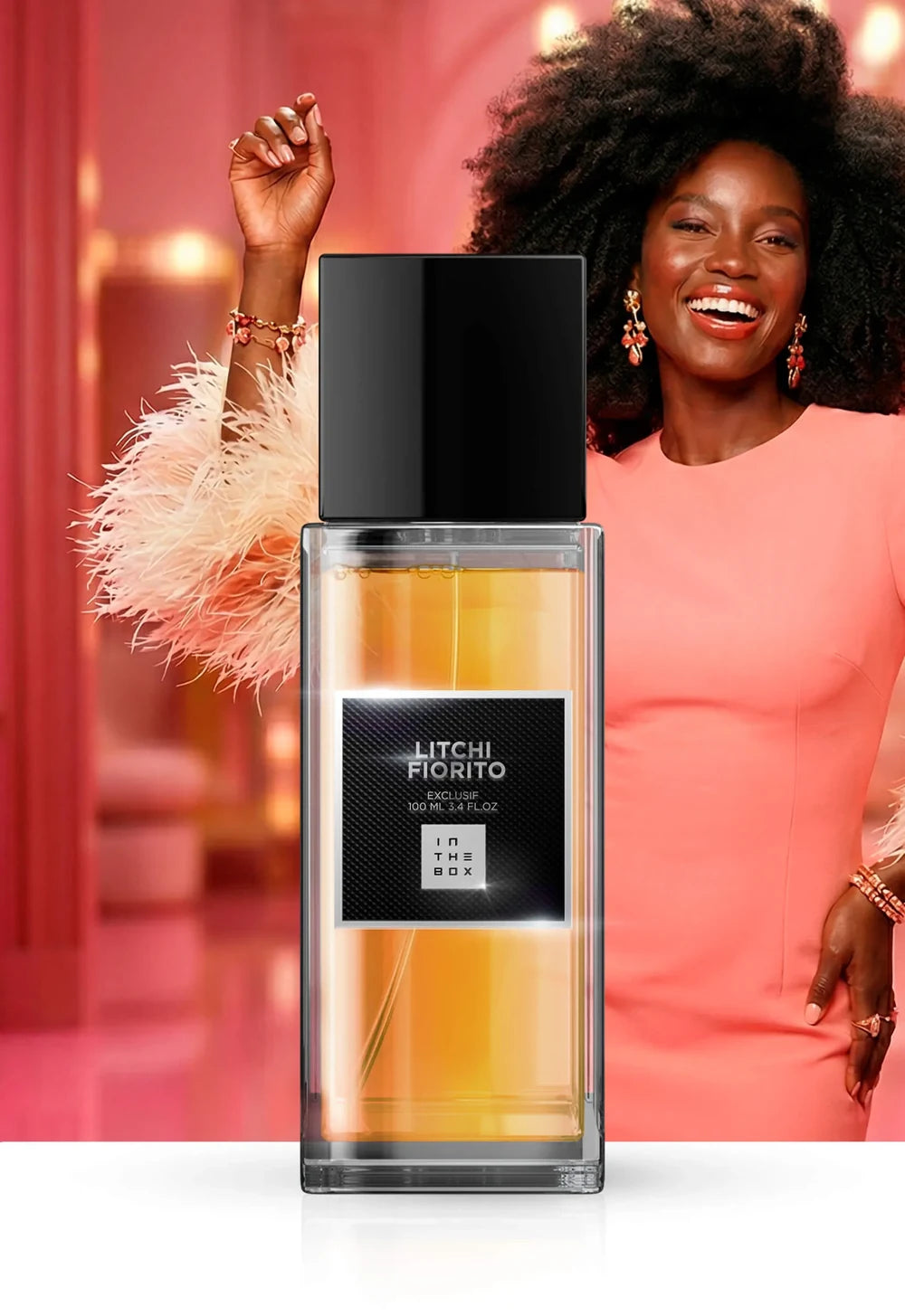 Frasco do perfume Litchi Fiorito 100ml da In The Box.