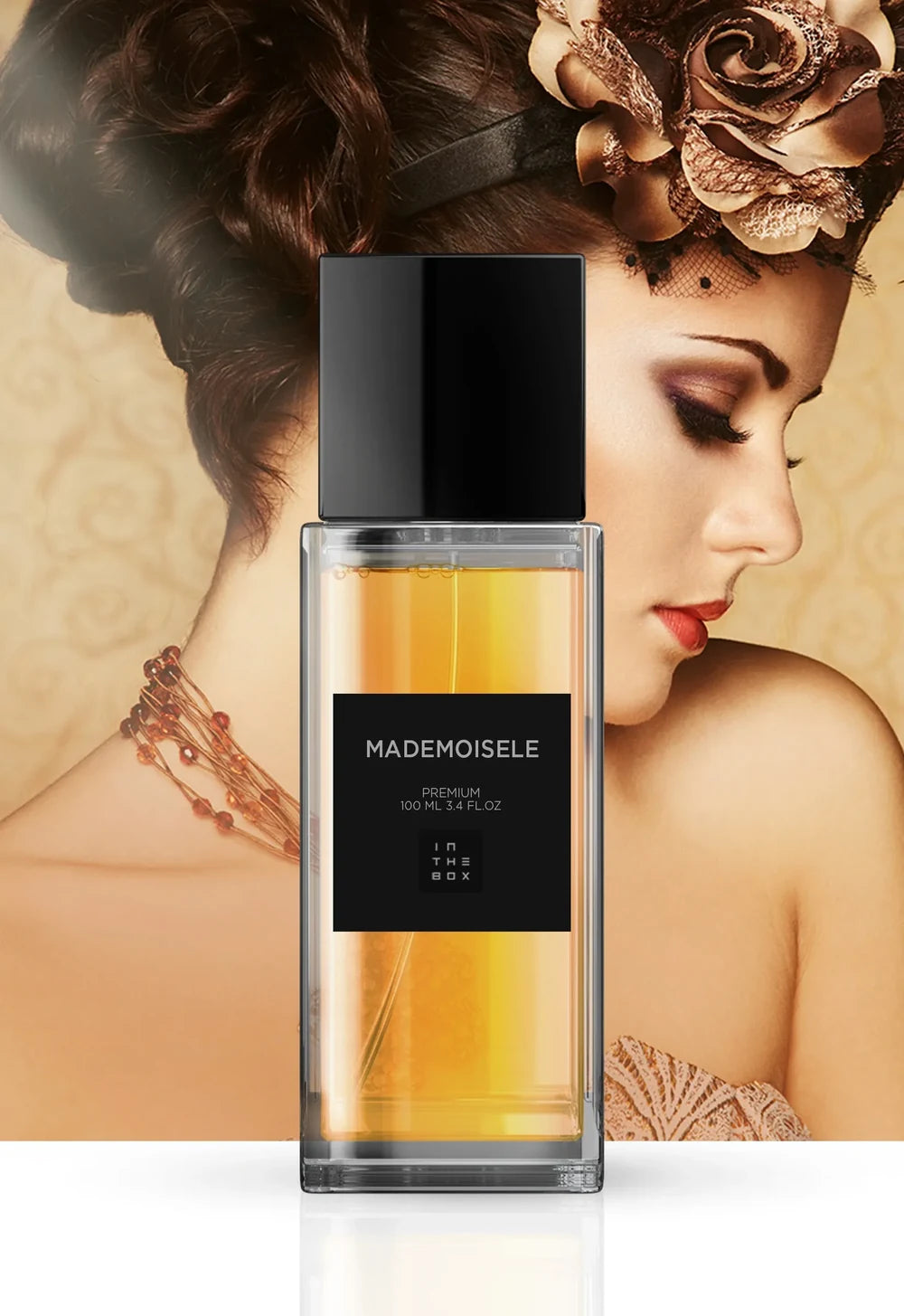 Frasco do perfume Mademoiselle 100ml da In The Box.