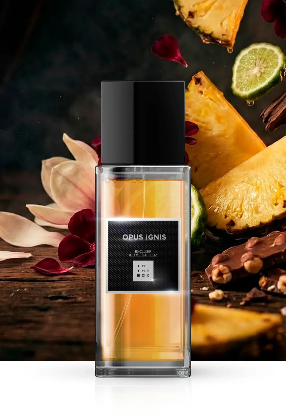 Frasco do perfume Opus Ignis 100ml da In The Box.