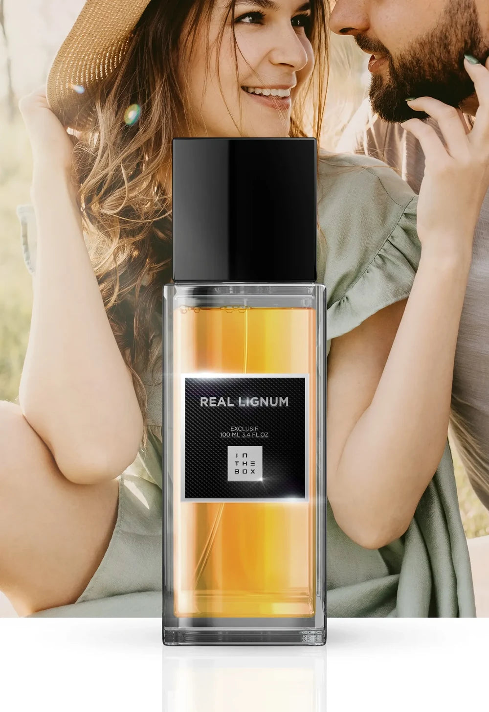 Frasco do perfume Real Lignum 100ml da In The Box.
