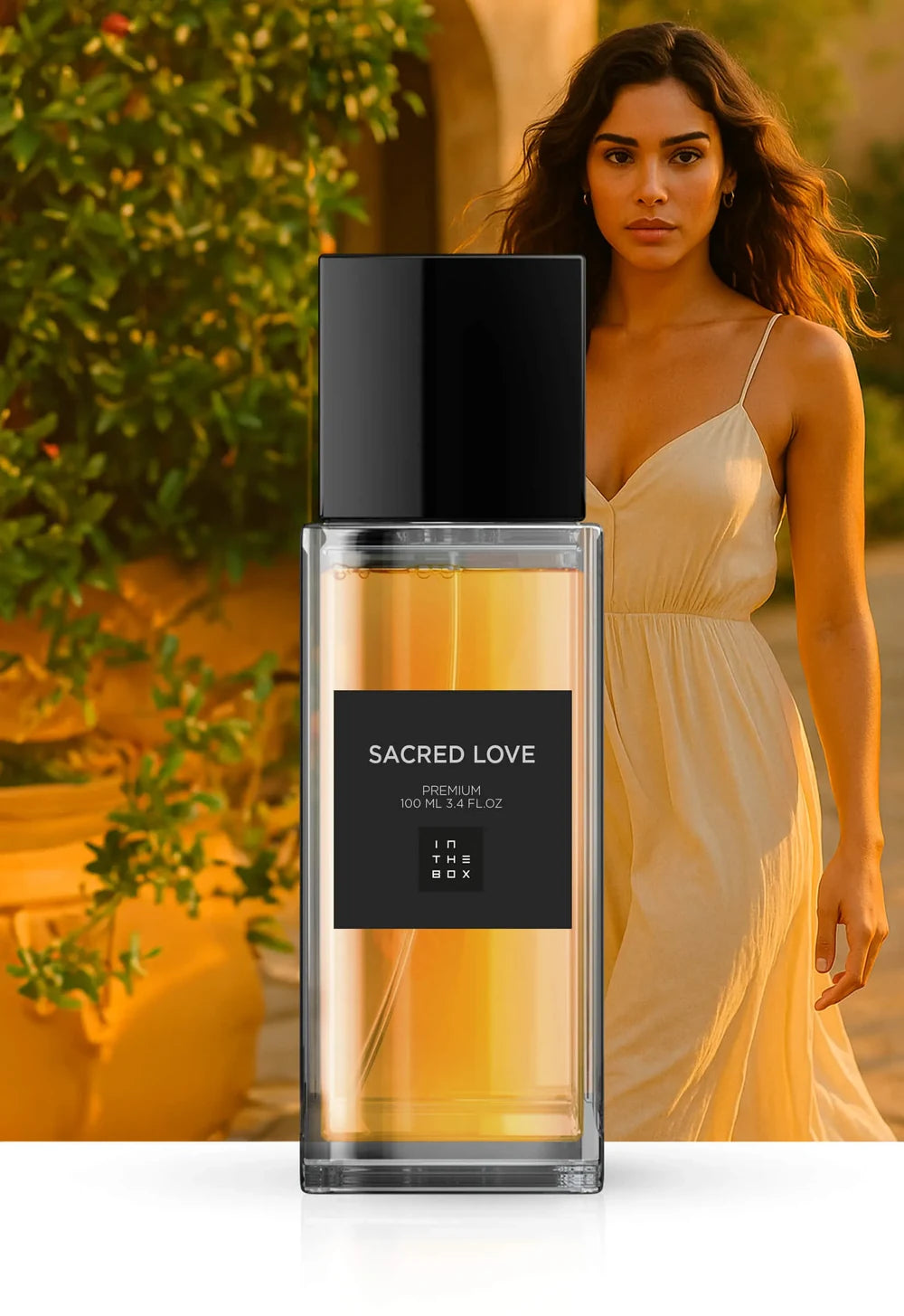 Frasco do perfume Sacred Love 100ml da In The Box.