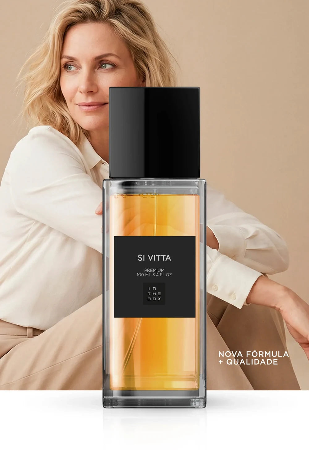 Frasco do perfume Si Vitta 100ml da In The Box.