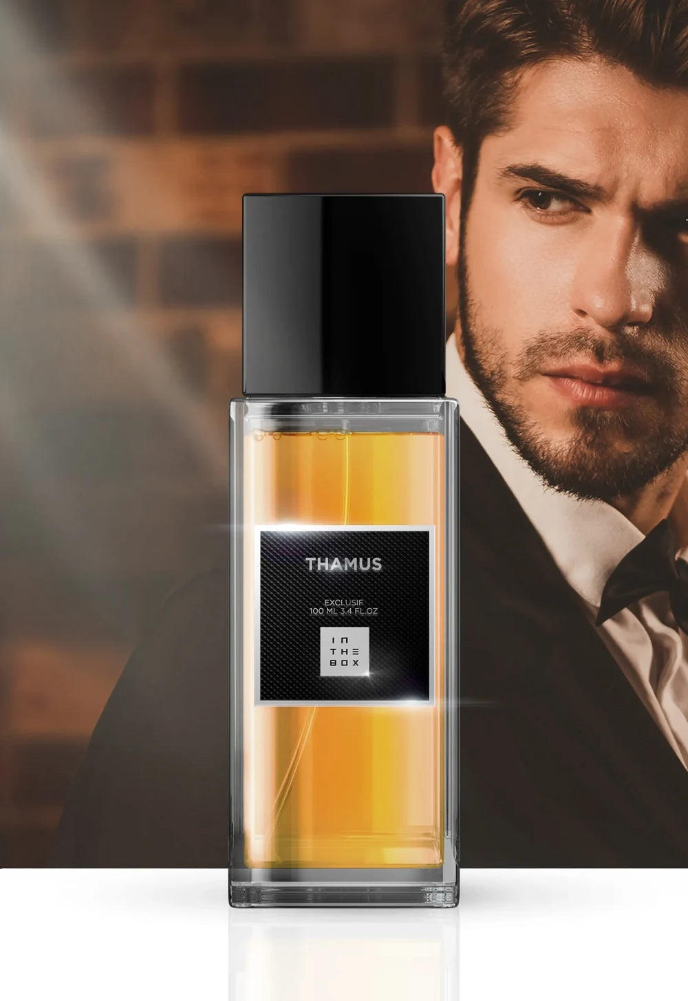 Frasco do perfume Thamus 100ml da In The Box.