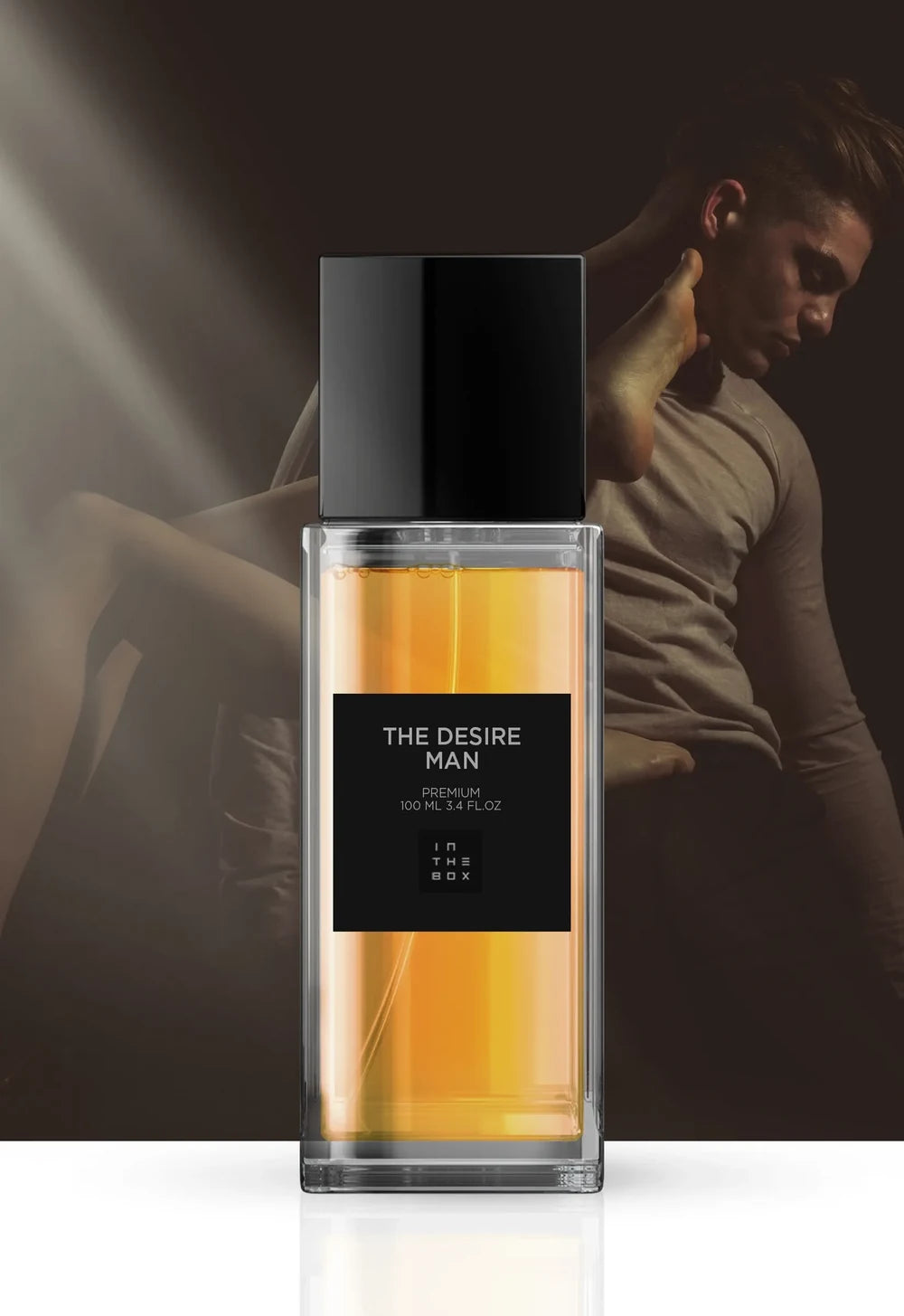 Frasco do perfume The Desire Man 100ml da In The Box.