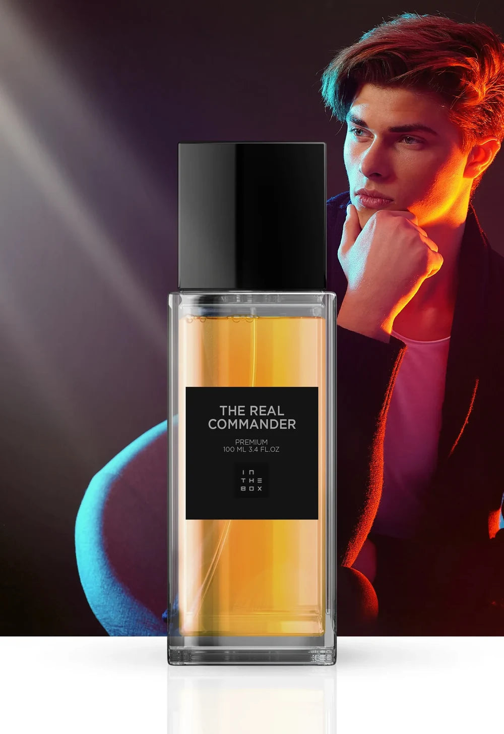 Frasco do perfume The Real Commander 100ml da In The Box.