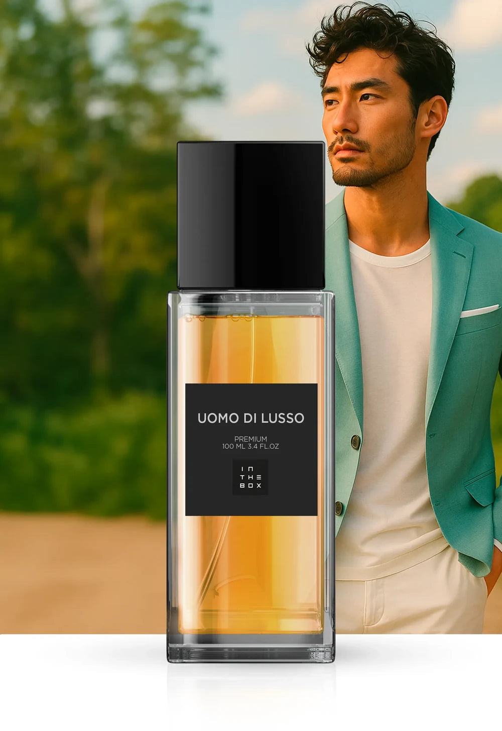 Frasco do perfume Uomo di Lusso 100ml da In The Box.