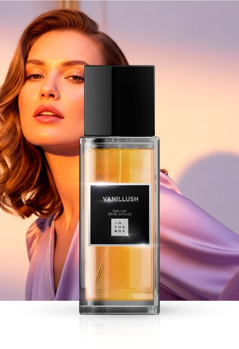 Frasco do perfume Vanilush 100ml da In The Box.